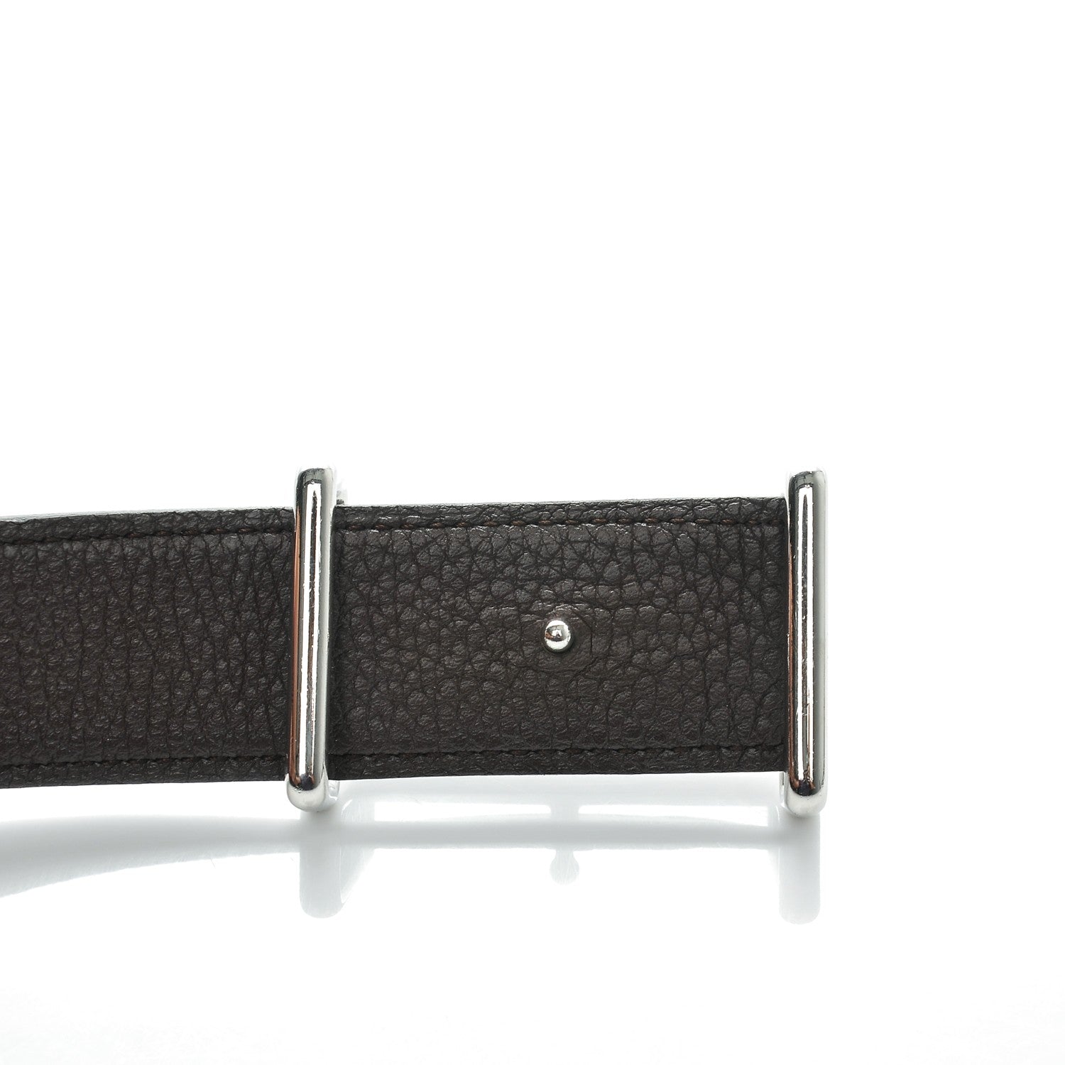 Hermes Box Togo 32mm Idem H Belt 100 Black Chocolate 4 of 8