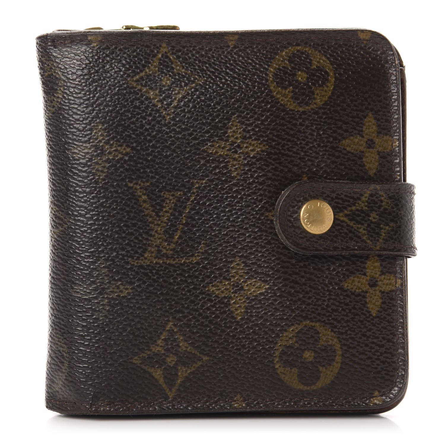 Louis Vuitton Monogram Compact Zippe Zipped Wallet 1 of 13