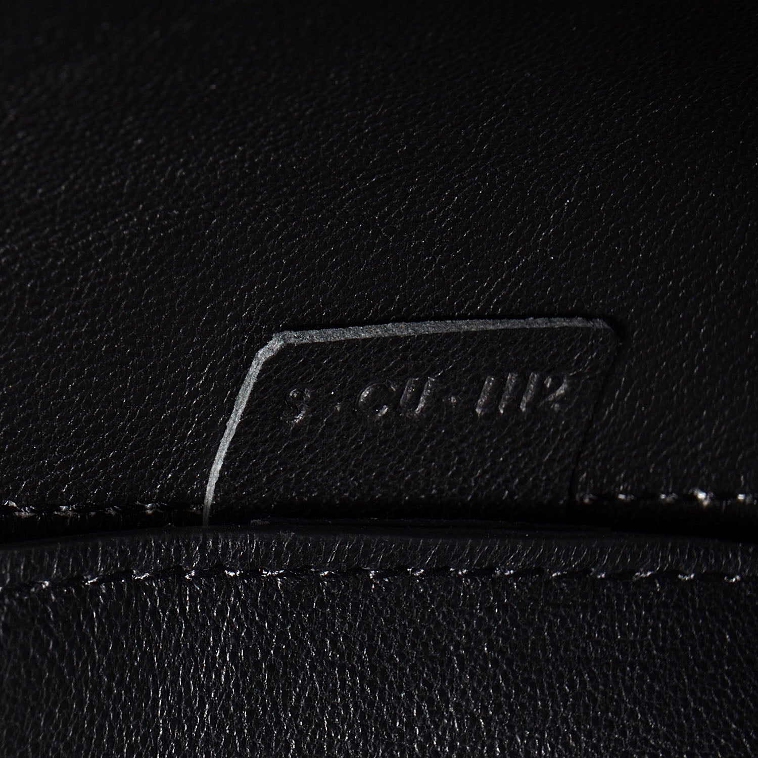 Celine Textured Calfskin Large Edge Shoulder Bag Black 7 of 9