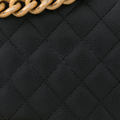 Chanel Caviar Quilted Medium Boy Flap Black 12 of 12
