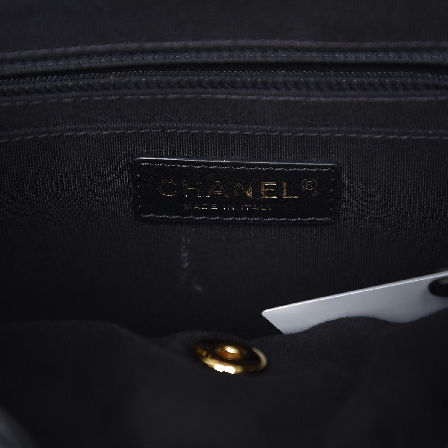 Chanel Calfskin Chevron Quilted Small Urban Spirit Backpack Black 6 of 8
