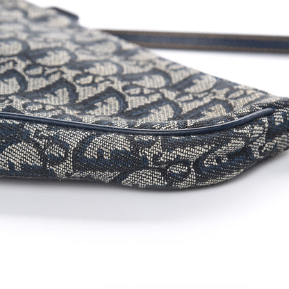 Christian Dior Monogram Mini Saddle Pochette Navy 9 of 10