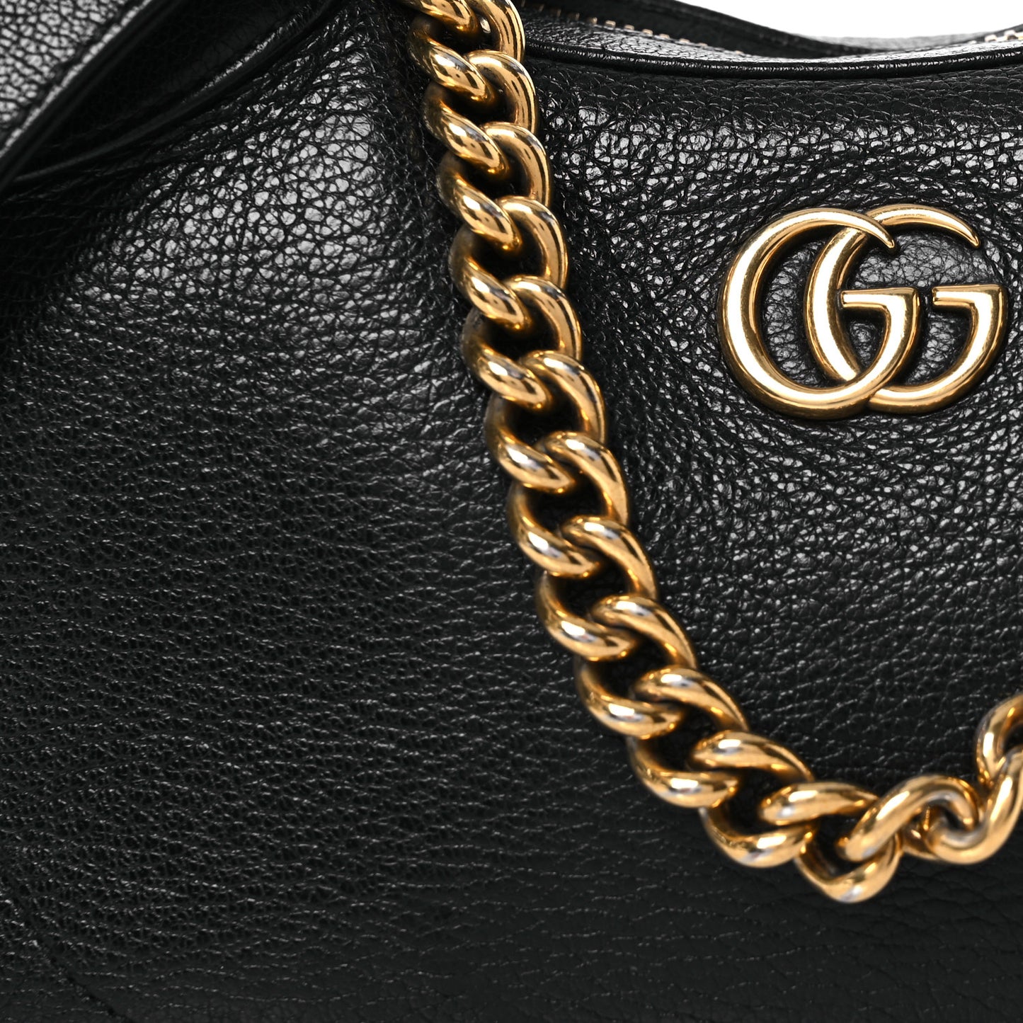 Goatskin Small Aphrodite Shoulder Bag Black