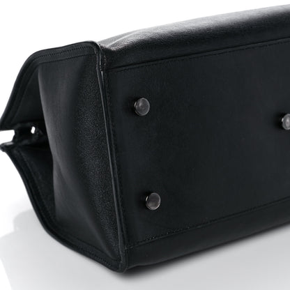 Saint Laurent Calfskin Small Monogram Cabas Black 8 of 12