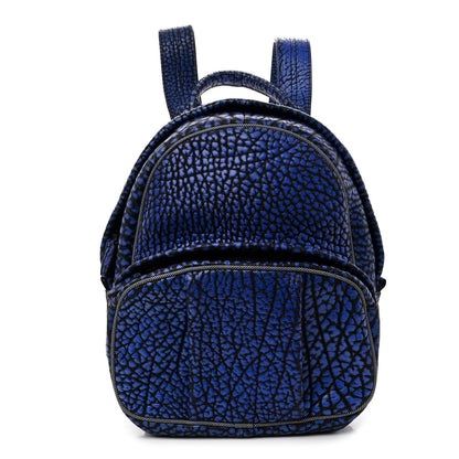 Alexander Wang Pebbled Lambskin Dumbo Backpack Matte Black Hardware Blue 1 of 9