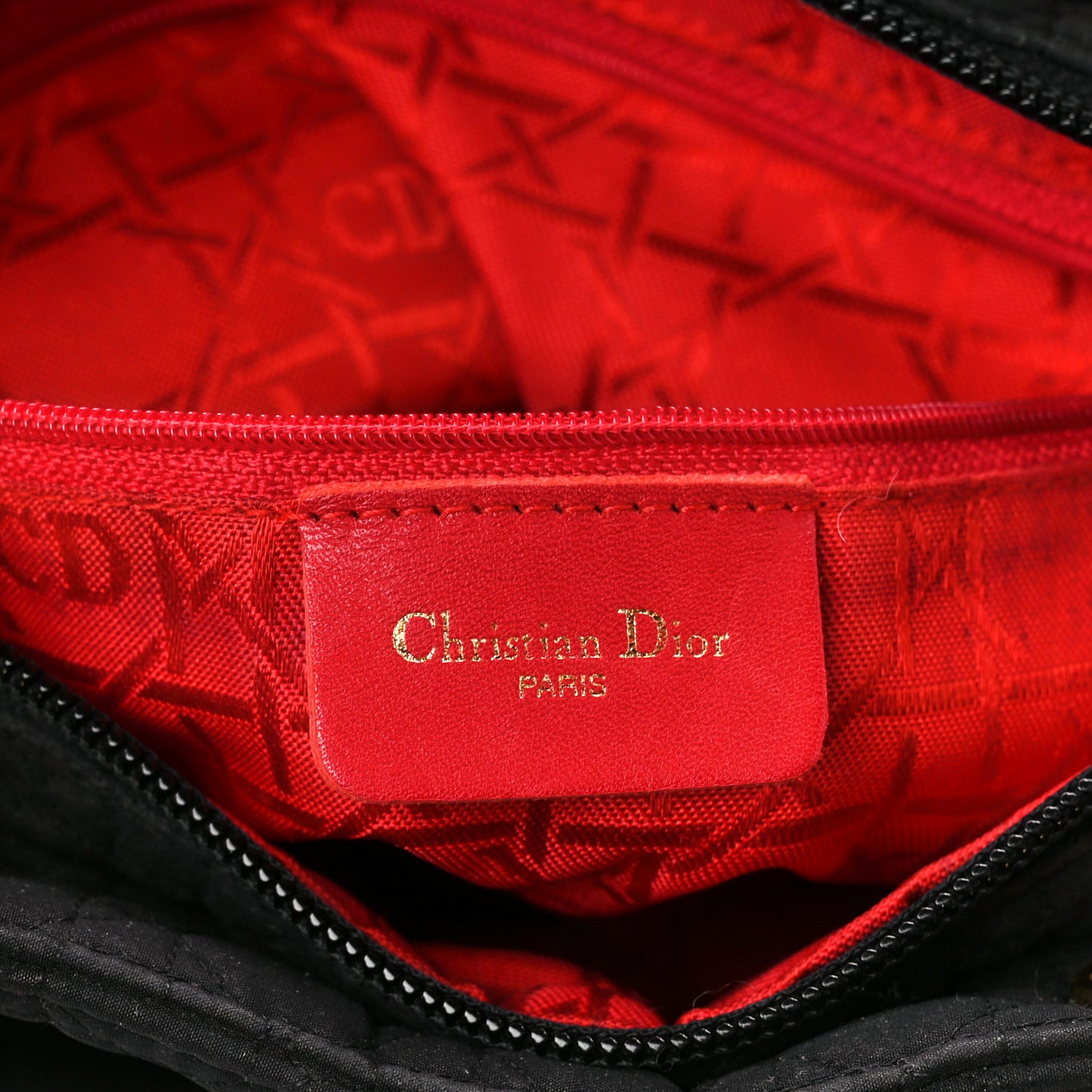 Nylon Cannage Large Lady Dior Black