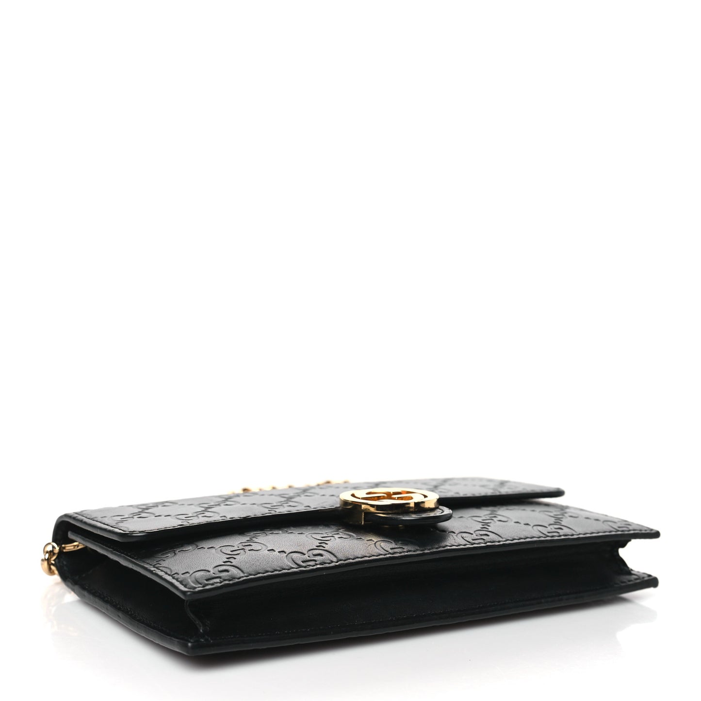 Guccissima Icon Chain Wallet Black