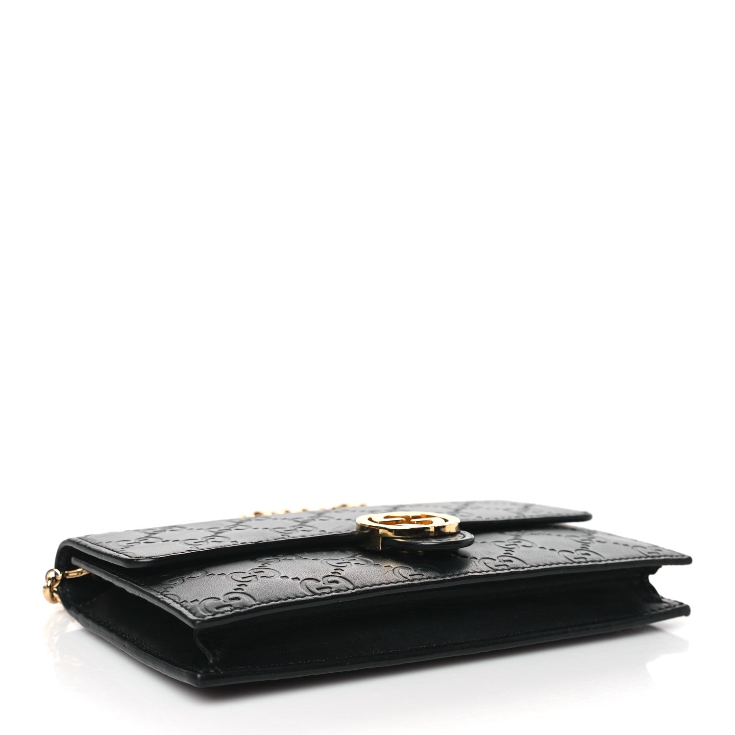 Gucci Guccissima Icon Chain Wallet Black 4 of 9