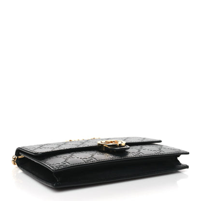 Gucci Guccissima Icon Chain Wallet Black 4 of 9