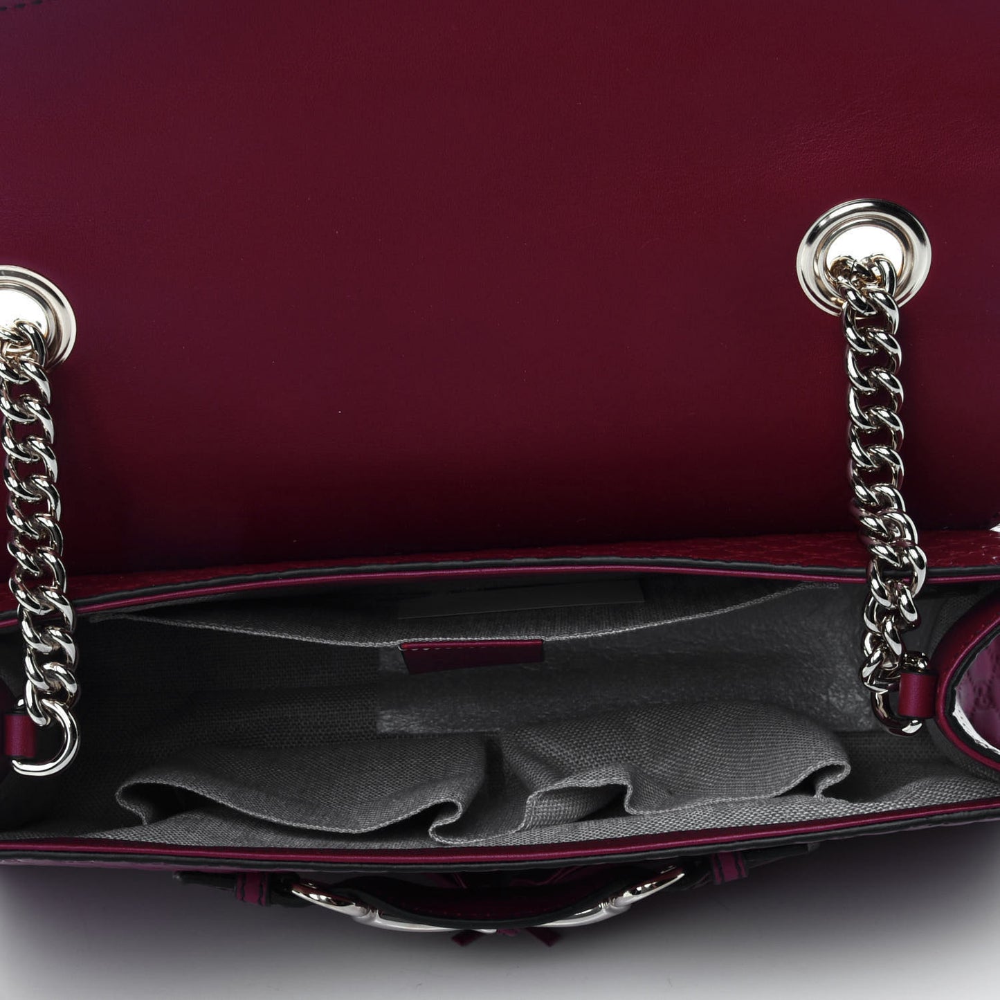 Microguccissima Medium Emily Chain Shoulder Bag Red