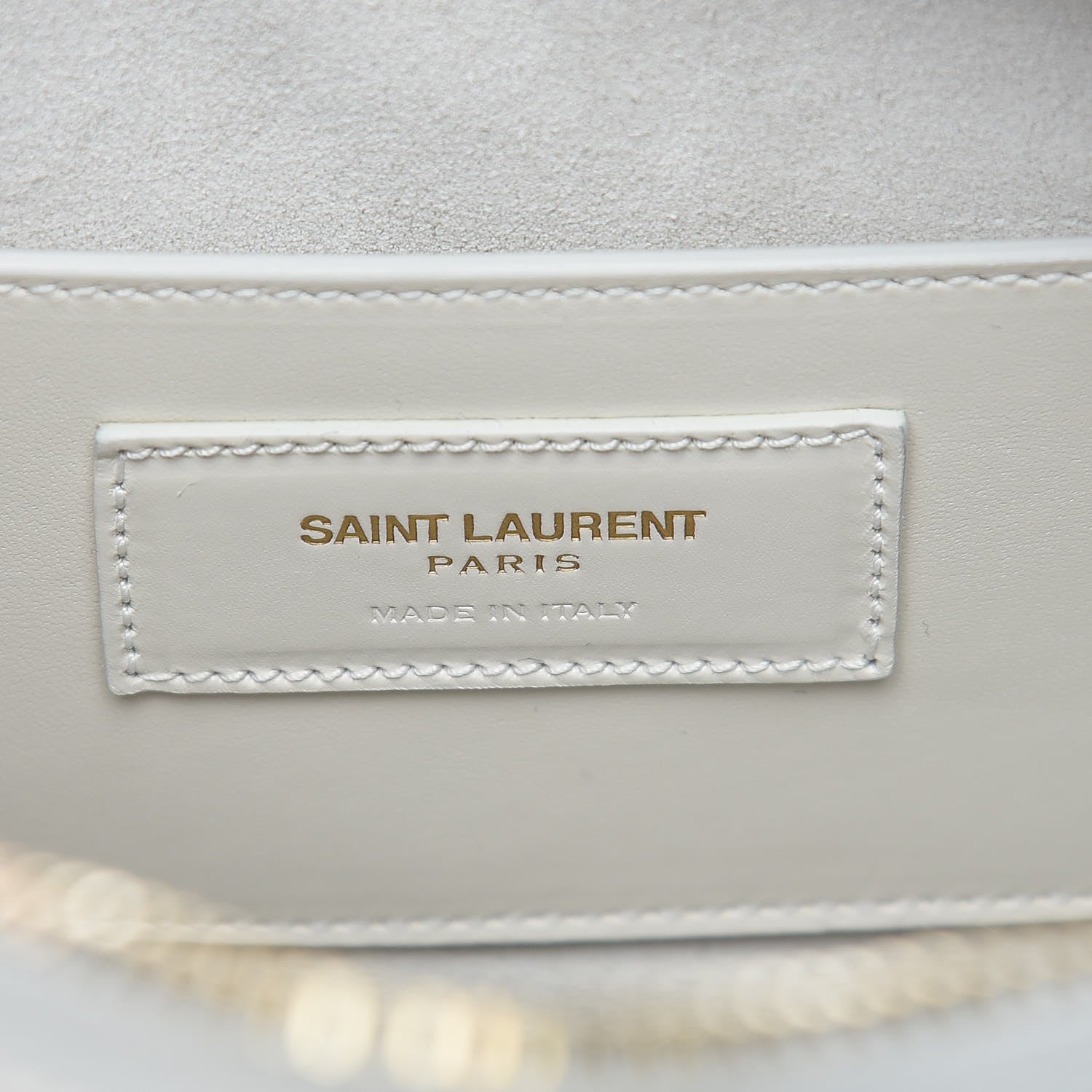 Saint Laurent Calfskin Classic Baby Duffle Dove White 6 of 9