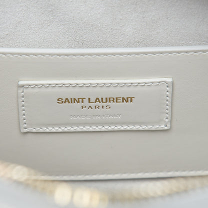 Saint Laurent Calfskin Classic Baby Duffle Dove White 6 of 9