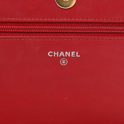 Chanel Metallic Aged Calfskin Quilted Gabrielle Wallet On Chain WOC Silver Black 6 of 12