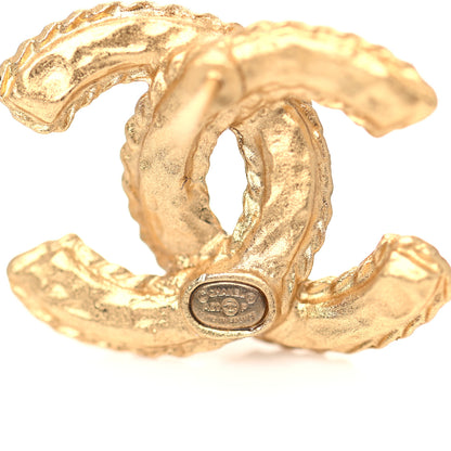 Chanel Crystal 90&rsquo;s Icon CC Stud Earrings Gold 3 of 4