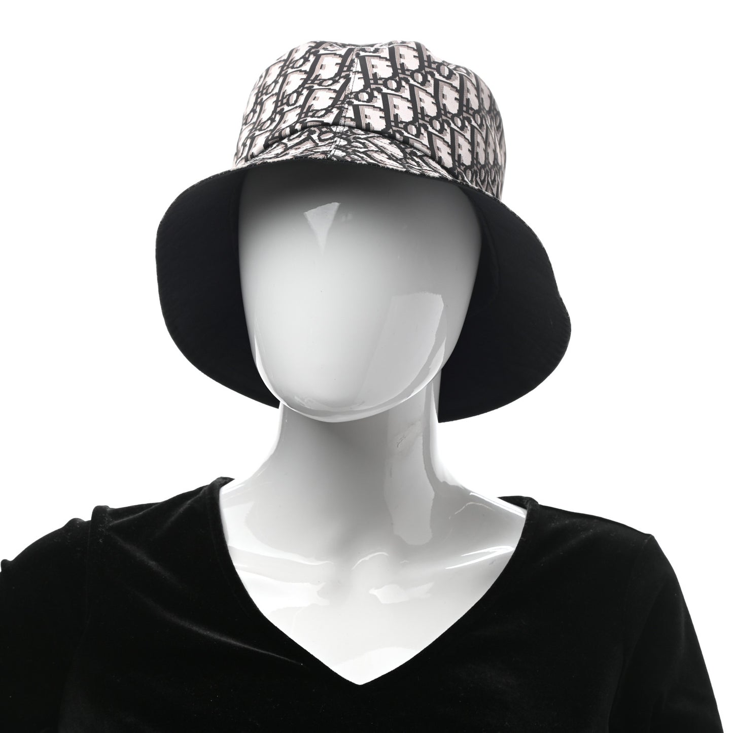 Oblique Reversible Teddy-D Brim Bucket Hat 58 Black
