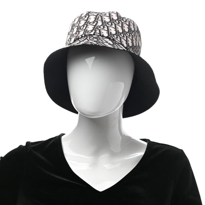 Christian Dior Oblique Reversible Teddy-D Brim Bucket Hat 58 Black 3 of 15