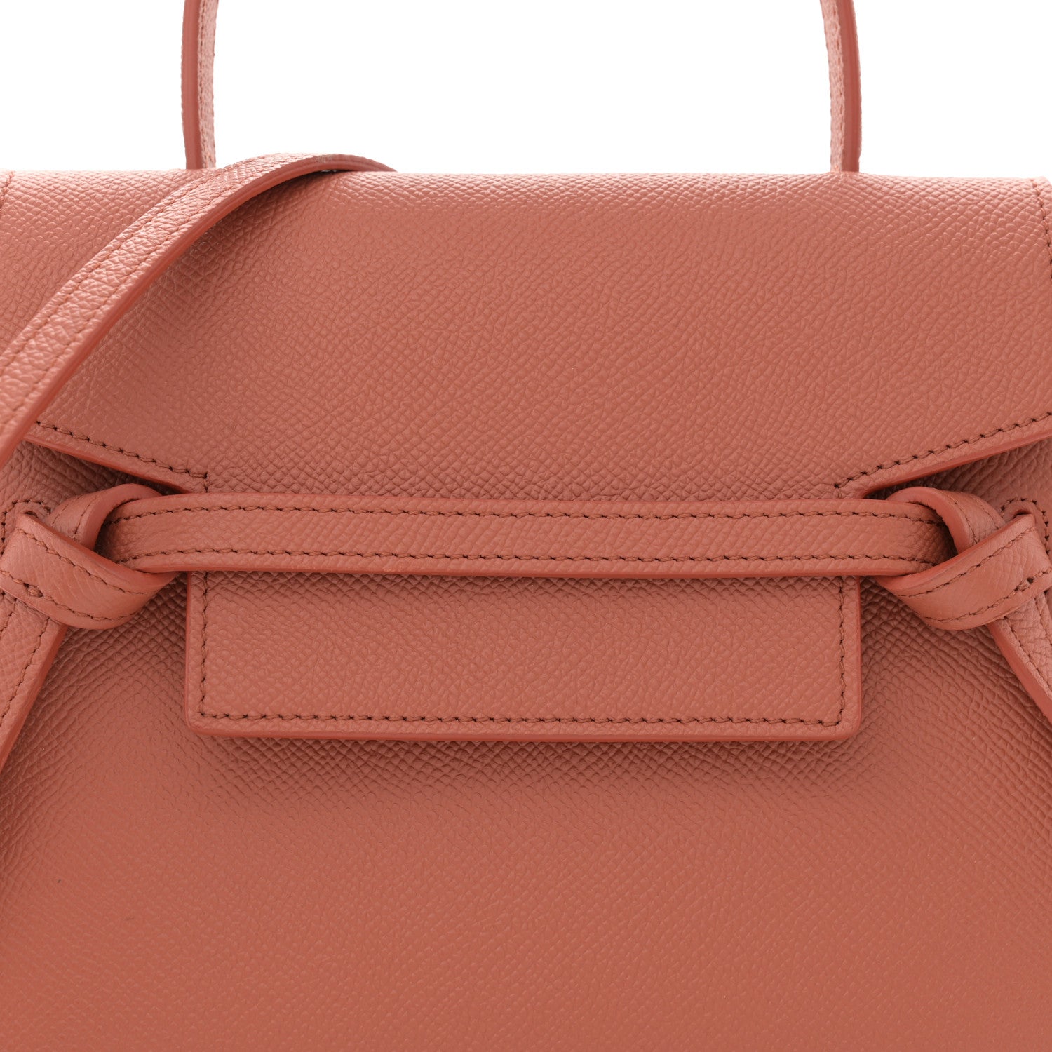 Celine Grained Calfskin Nano Belt Bag Terracotta 8 of 12