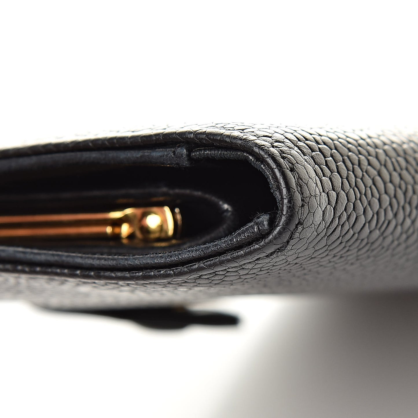 Caviar Timeless CC French Wallet Black