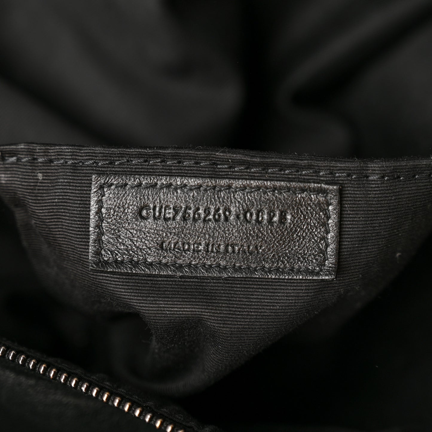 Lambskin Wide Puffer Tote Black