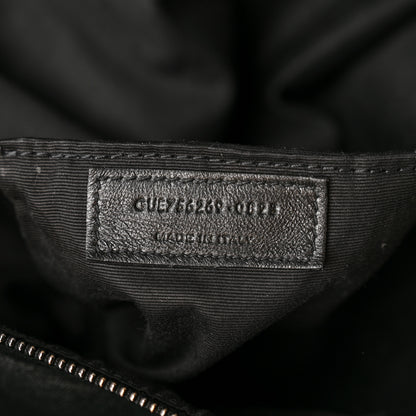 Saint Laurent Lambskin Wide Puffer Tote Black 7 of 13