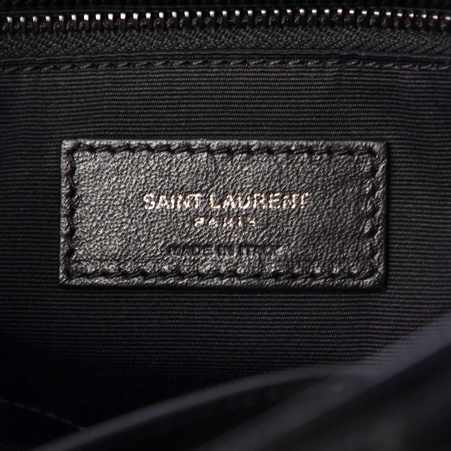 Saint Laurent Crinkled Calfskin Matelasse Monogram Medium Niki Chain Satchel Black 8 of 12