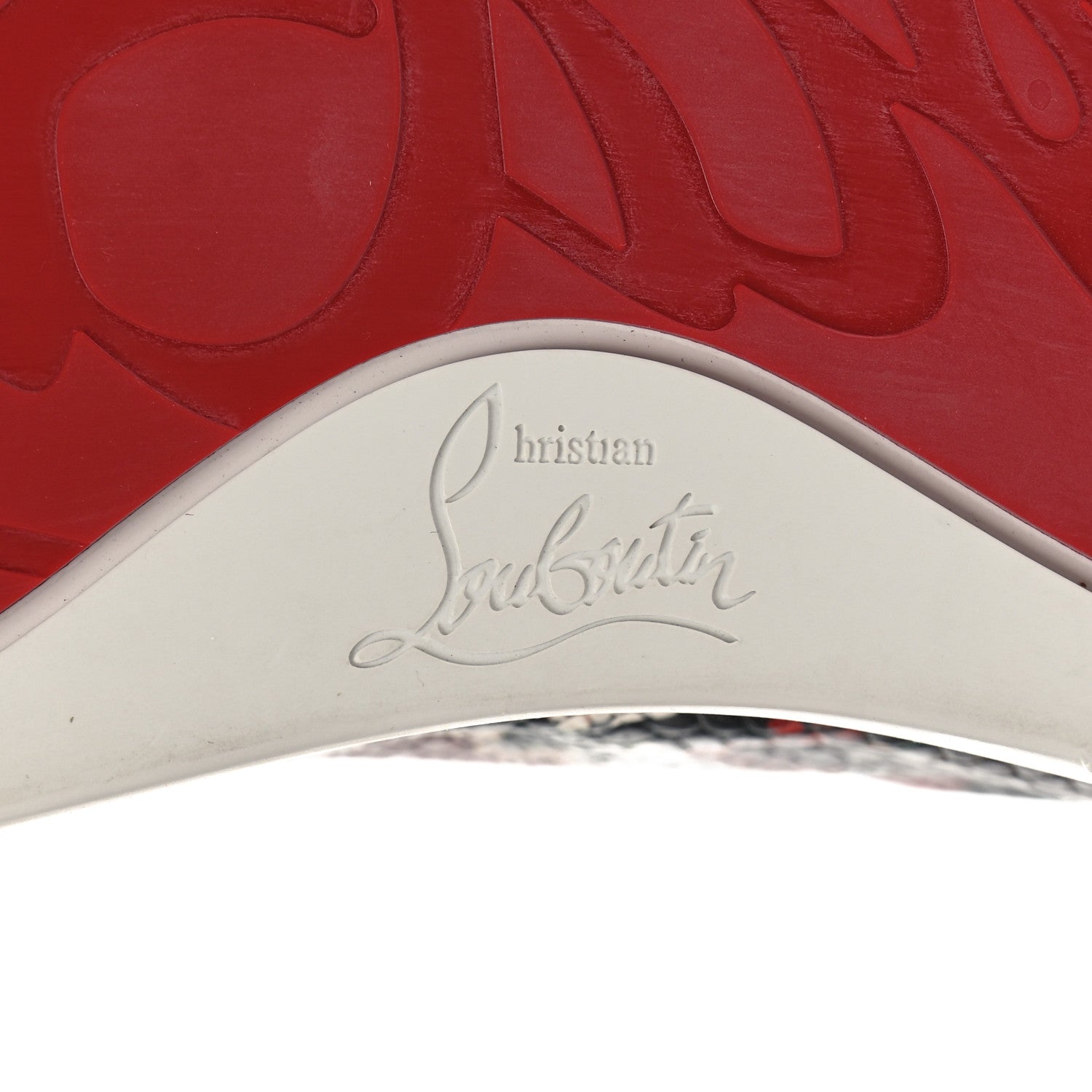 Christian Louboutin Suede Calfskin Snake Embossed Louis Junior Flat Sneakers 43 Multicolor 7 of 8