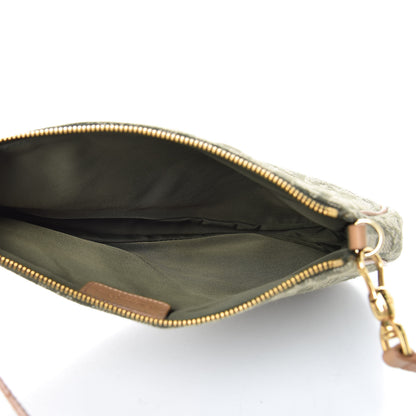 Christian Dior Monogram Mini Saddle Pochette Green 5 of 11