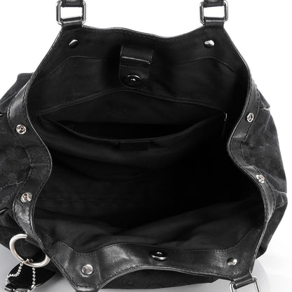 Gucci Monogram Medium Sukey Tote Black 5 of 7