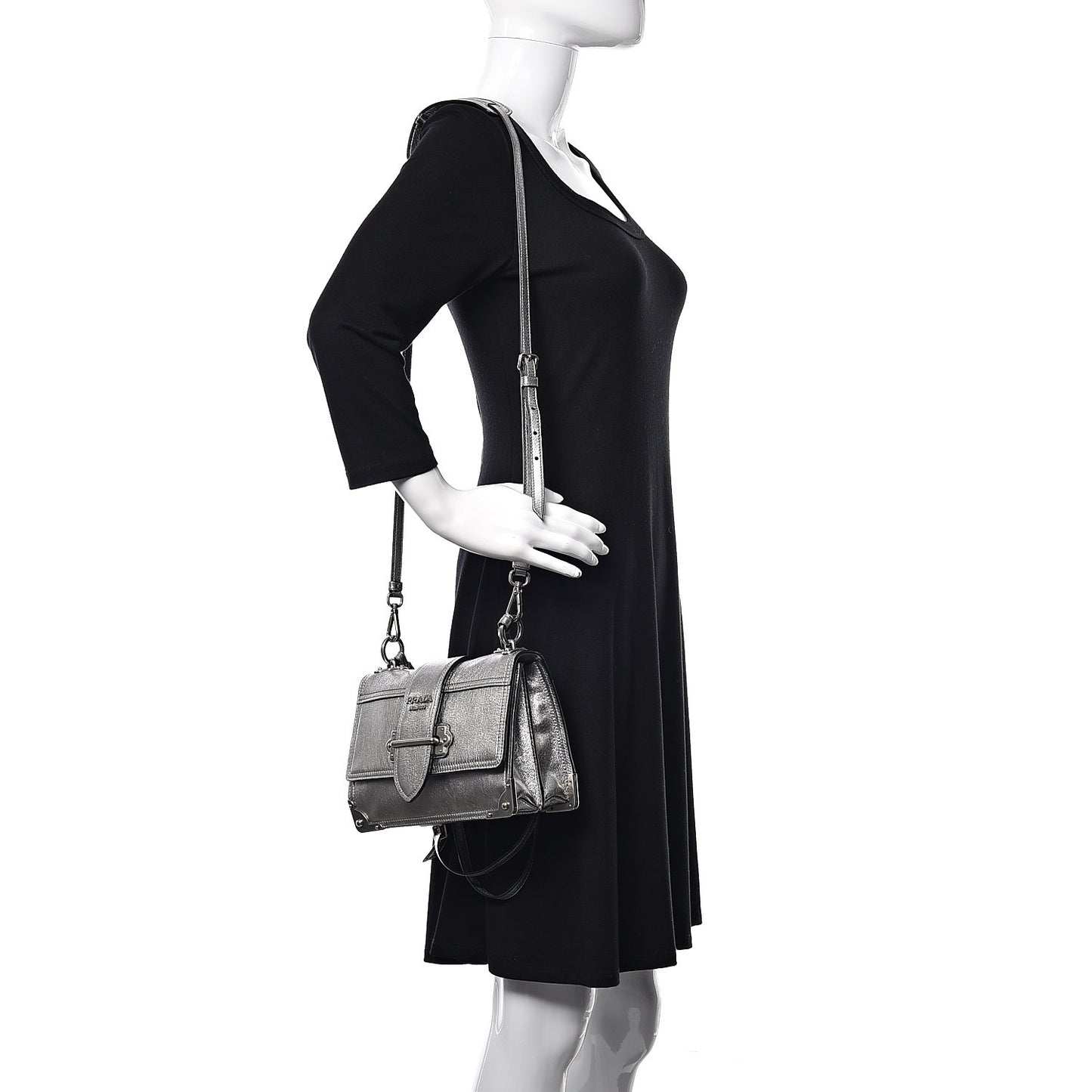 Glace Calf Soft Cahier Bag Cromo Astrale