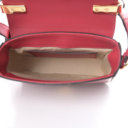 Chloe Calfskin Crocodile Embossed Mini C Double Carry Dusky Red 5 of 10