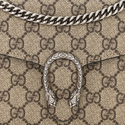 Gucci GG Supreme Monogram Mini Dionysus Chain Wallet Beige Black 8 of 11