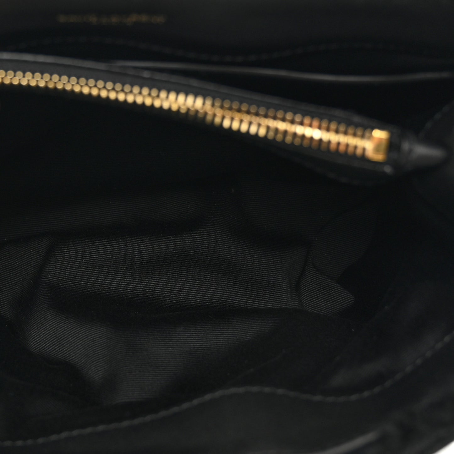 Suede Shearling Y Quilted Monogram Small Loulou Chain Satchel Black
