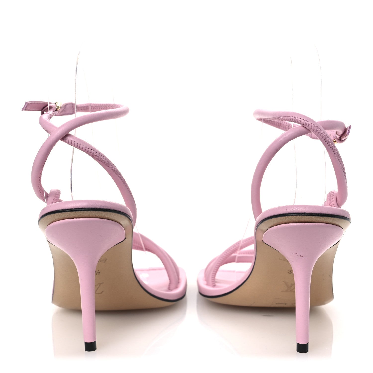 Louis Vuitton Lambskin Nova Sandal Pumps 35.5 Pink 6 of 12