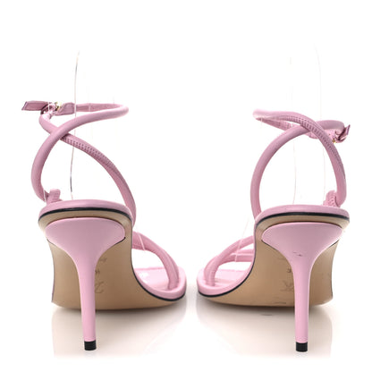 Louis Vuitton Lambskin Nova Sandal Pumps 35.5 Pink 6 of 12