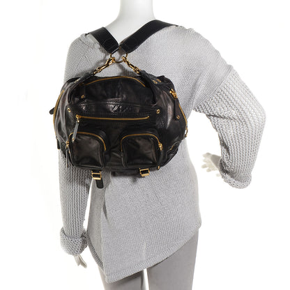 Gucci Leather Medium Darwin Convertible Backpack Black 2 of 7