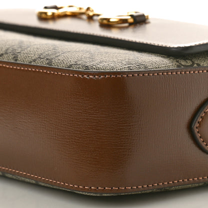 Gucci GG Supreme Monogram Small Horsebit 1955 Shoulder Bag Beige Brown Sugar 10 of 10