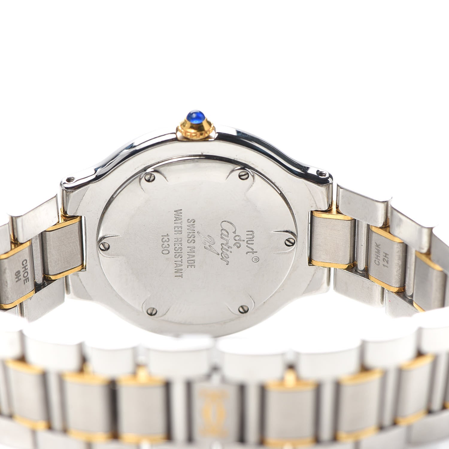 Cartier Stainless Steel 18K Yellow Gold 31mm Must De 21 Quartz Watch 4 of 5