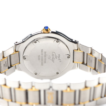 Cartier Stainless Steel 18K Yellow Gold 31mm Must De 21 Quartz Watch 4 of 5