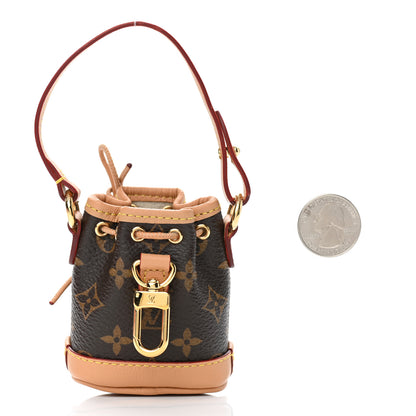 Louis Vuitton Monogram Micro Noe Bag Charm Key Ring 2 of 6