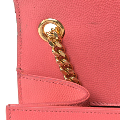 Saint Laurent Grain De Poudre Medium Classic Monogram Kate Satchel Rose Clair 16 of 20