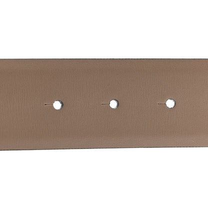 Valentino Garavani Glossy Calfskin VLogo Reversible 40mm Belt 85 34 Smokey Beige Black 4 of 6