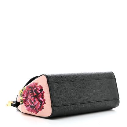 Dolce & Gabbana Dauphine Roses Print Small Miss Sicily Satchel Black 4 of 13