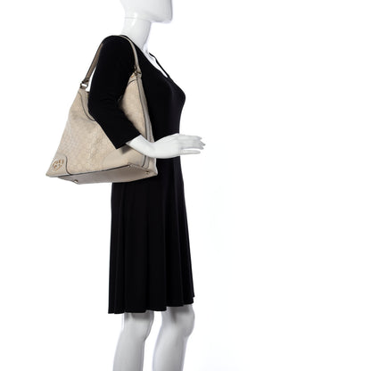 Gucci Guccissima Medium Lovely Heart Hobo Off White 3 of 13