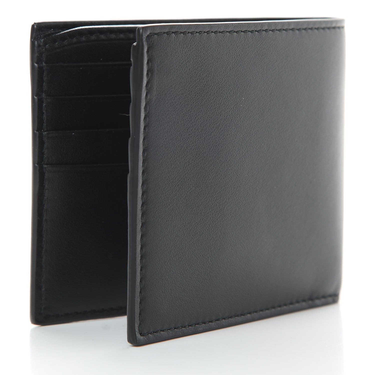 Gucci Calfskin Blade Embroidered Card Case Black 3 of 8