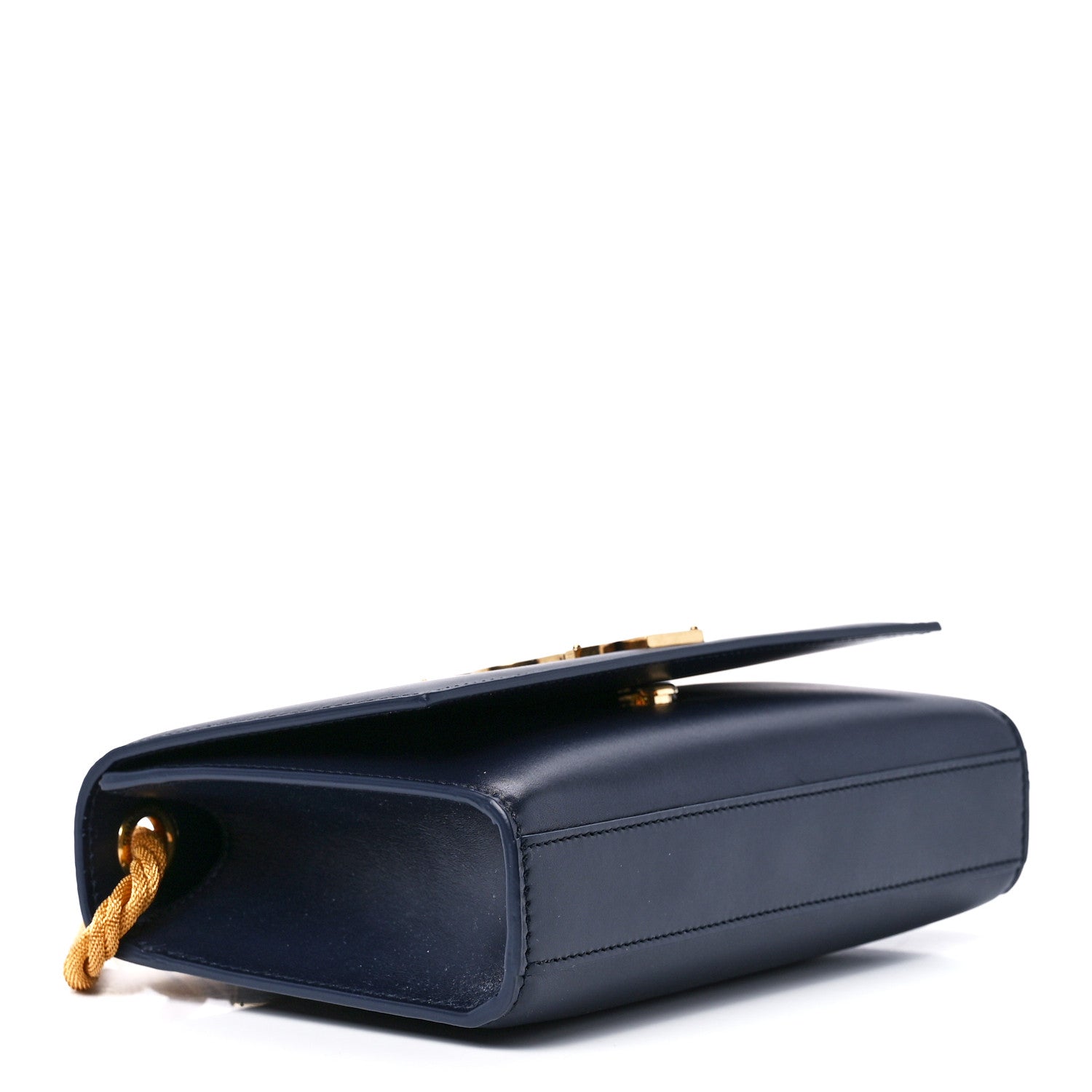 Saint Laurent Calfskin Small Monogram Kate Satchel Deep Marine 4 of 11