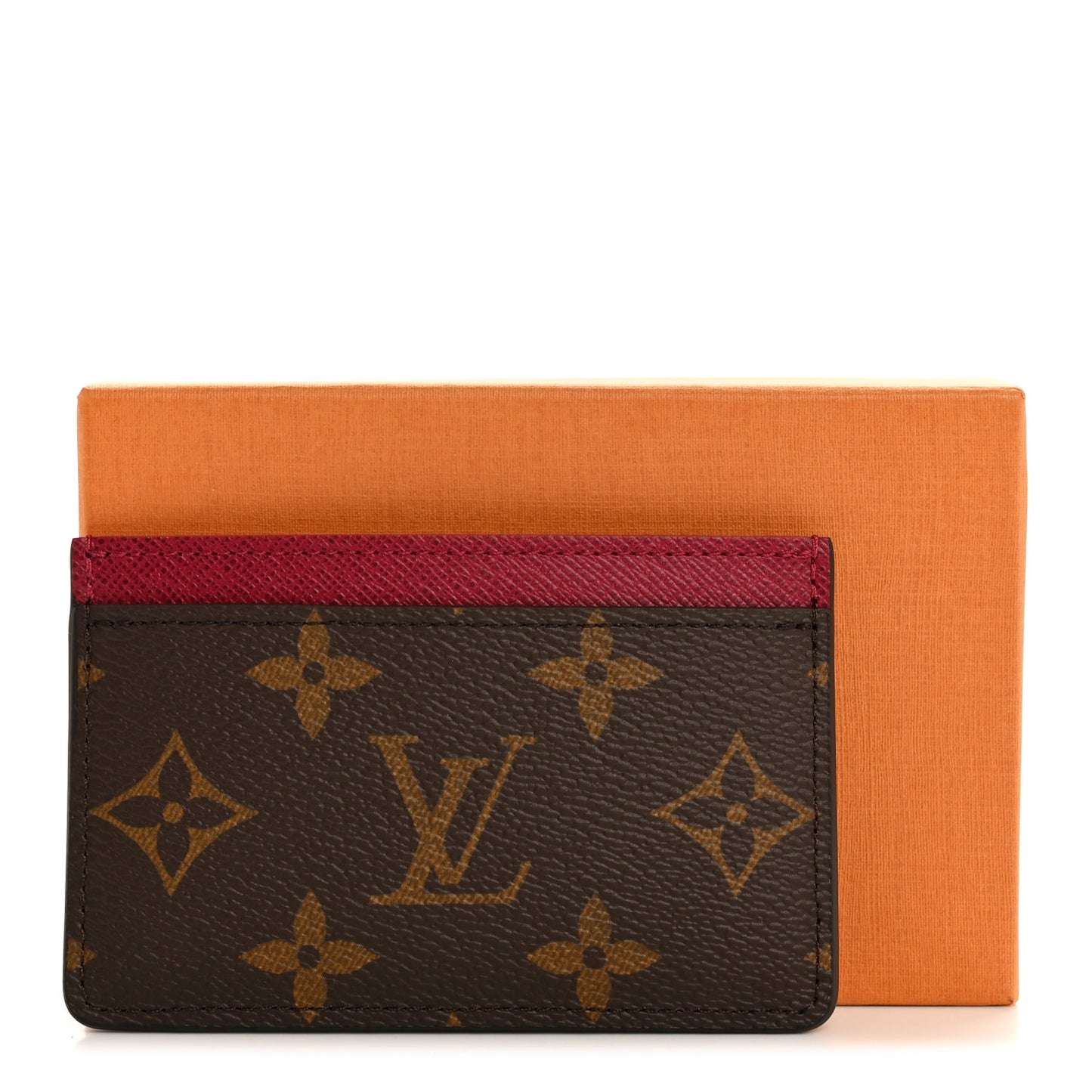 Monogram Card Holder Fuchsia