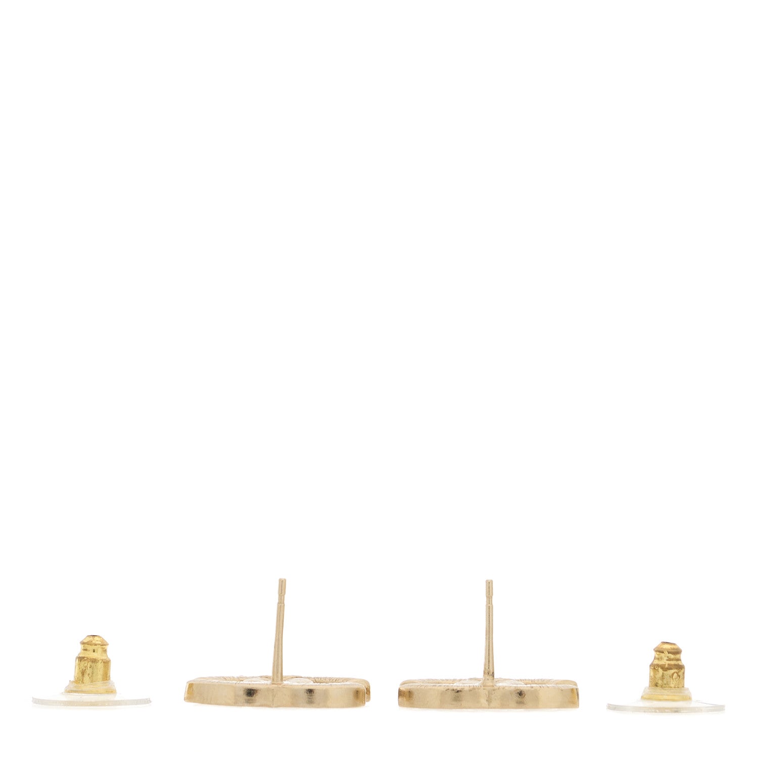 Chanel Crystal Large CC Earrings Gold 4 of 5