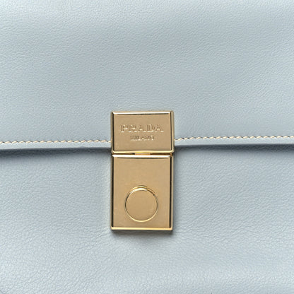 Prada Calfskin Medium Soft Sound Shoulder Bag Opaline 7 of 9