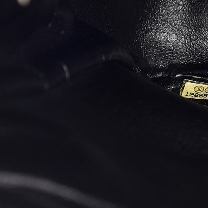 Chanel Washed Caviar Quilted Maxi Single Flap Black 7 of 8