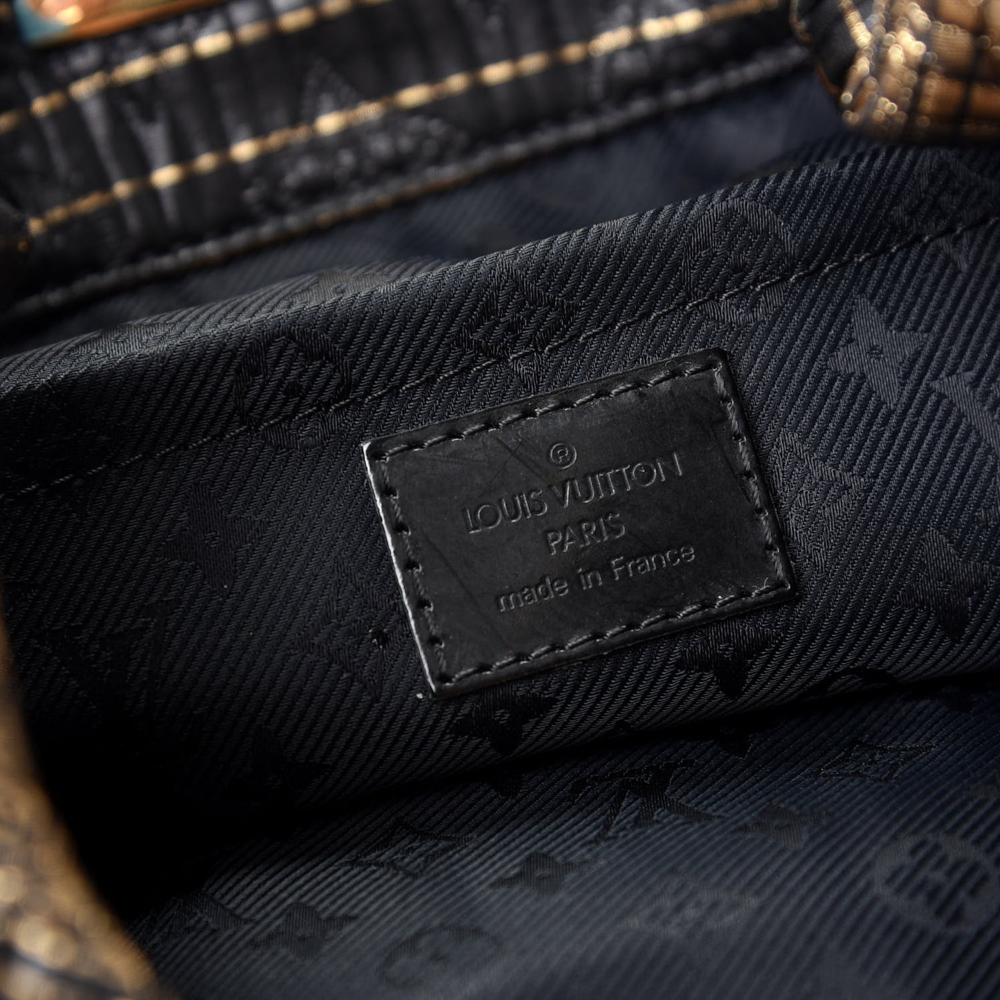 Jacquard Quilted Monogram Altair Clutch Bronze